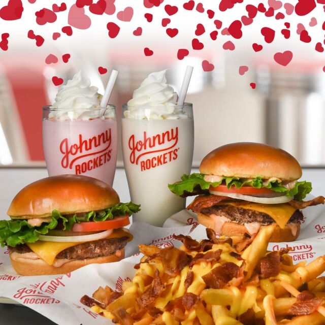 Valentines day er rett rundt hjørnet! 👩‍❤️‍👨❤️💗💖💞 Hvem inviterer du med på date hos oss? 🍔🍟🍗🥙🥪🥤Book bord via link i bio, eller ved å ringe tlfnummer under:

Johnny Rockets Storo: 466 74 145 📞
Johnny Rockets Sandvika: 408 88 094 📞

#valentinesday #valentines #date #dinner